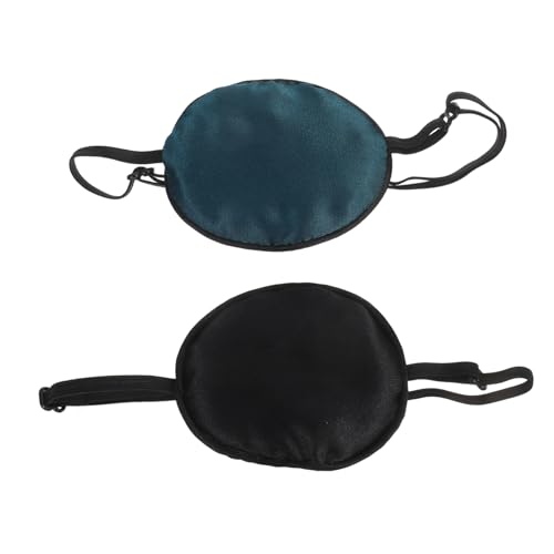 DECOMELODY 2 Stück Piraten Patch Für Erwachsene Piraten Augenklappe Für Erwachsene Verstellbare Augenklappe Für Schwaches Auge von DECOMELODY