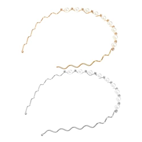 DECOMELODY 2 Stück Retro Haarreif mit Perlen und Kristallen Haarschmuck Accessoires für Damen Silber und Gold für Hochzeiten und Besondere Anlässe DECOMELODY 2 Stück Retro Haarreif mit Perlen und Kristallen Haarschmuck Accessoires für Damen Silber und Gold für Hochzeiten und Besondere Anlässe von DECOMELODY
