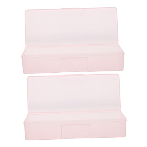 DECOMELODY 2 Stück Aufbewahrungsbox Für Nagelzubehör Organizer-etui Für Nagelwerkzeuge Behälter Mit Geräumigem Innenraum Für Verschiedene Nagelbedarf von DECOMELODY