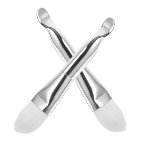 DECOMELODY 2 Stück Teiliges pinsel Weichen Borsten Doppelseitiger Applikator und Löffel Präzise Anwendung Hautfreundlich für Gesichtsbehandlungen und Spa anwendungen von DECOMELODY