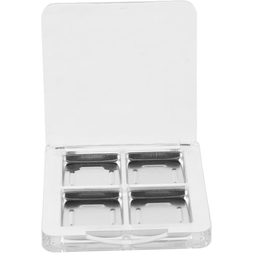 DECOMELODY 2 Stück Transparente Leere Lidschatten palette mit Fächern Vielseitiges Make up tablett für Lippenstift und Lidschatten Nachfüllbar für Reisen und Tägliche Kosmetik anwendung von DECOMELODY