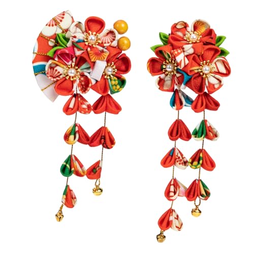 DECOMELODY 2 Stück Vintage Haarnadeln mit Blüten und Fächerdesign Leichte Haarschmuck Accessoires für Damen Teenager für Hochzeit Party Fotoshooting und Alltag von DECOMELODY