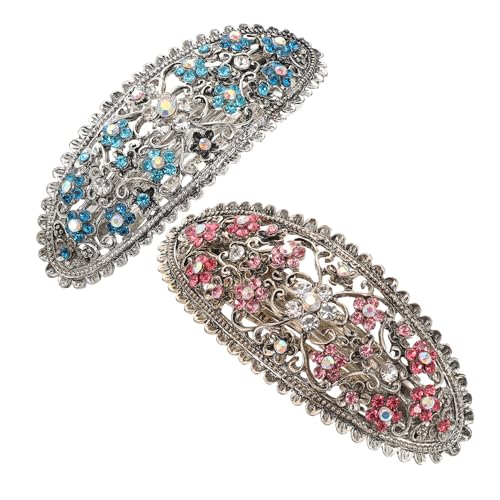 DECOMELODY 2 Vintage-haarspangen: Kristall-retro-haarspangen, Dekoratives Haar-accessoire Für Damen, Leicht Und Einfach Zu Verwenden Für Styling Und Mode von DECOMELODY