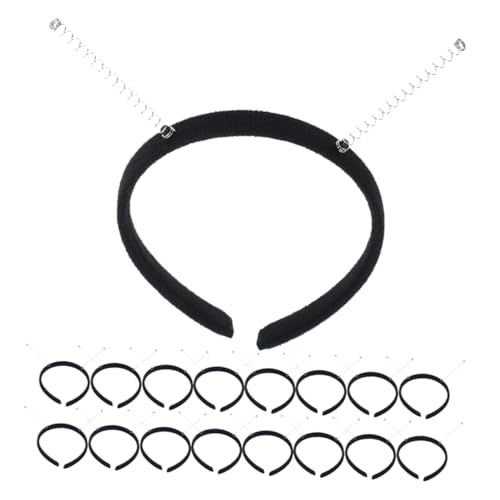 DECOMELODY 20 Stück DIY Frühling Antenne Haarreif Teiliges Party Haaraccessoire für Kostüme und Feiern Vielseitig Einsetzbar und Haarschonend Klassischem Schwarz von DECOMELODY