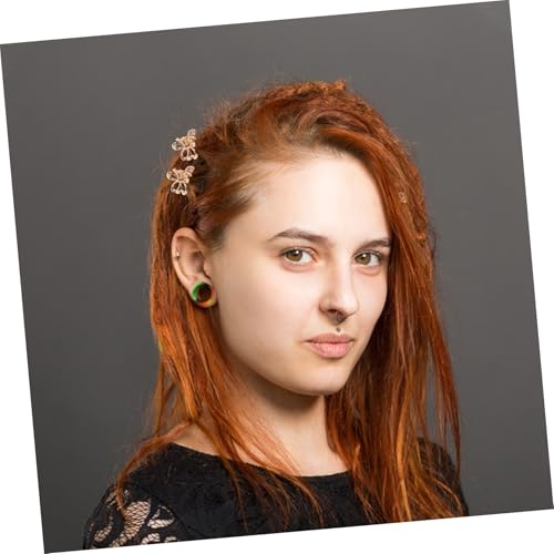 DECOMELODY 20stücke Mini-haarspangen Mit Blumenmuster Aus Metall Winzige Blumen-haarspangen Goldene Haarklammern Für Frauen Und Mädchen Im Alltag von DECOMELODY