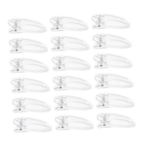 DECOMELODY 20 Stück Teiliges Transparente Haarspangen mit Festem Griff Niedliche Kleine Oval Geformte Haarklammern für Mädchen Rutschfest und Kinderfreundlich für Schule und Party von DECOMELODY