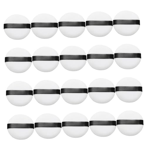 DECOMELODY 20 Stück Weiche Velours Makeup Puderquasten für Damen Angenehme Schminkschwämme Vielseitig Einsetzbar für Lose Puder Foundation Concealer für und Salongebrauch von DECOMELODY