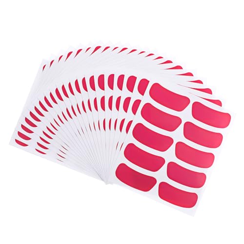 DECOMELODY 22 Blatt Sportliche Augenstreifen Tiefrosa Selbstklebend Atmungsaktiv Beschreibbar für Baseball Football Softball Hockey Hautfreundliche Unter Augen Aufkleber für Sportler von DECOMELODY