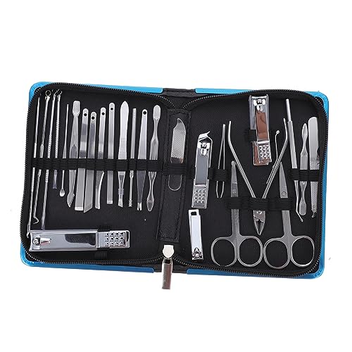 DECOMELODY 26 Stück Teiliges Maniküre Pediküre Set Tragbares Nagelpflege Set mit Nagelknipser Nagelfeile Geeignet für Damen Herren Leichtes Kompaktes Design für Reisen und Alltag von DECOMELODY