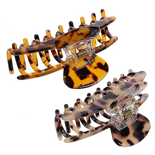 DECOMELODY 2stücke Leopard Haarklammern Damen Große Haarklammer Clips Für Dickes Und Haar Rutschfeste Stylische Haarspangen Im Dunkel Für Alltag Und Büro DECOMELODY 2stücke Leopard Haarklammern Damen Große Haarklammer Clips Für Dickes Und Haar Rutschfeste Stylische Haarspangen Im Dunkel Für Alltag Und Büro von DECOMELODY