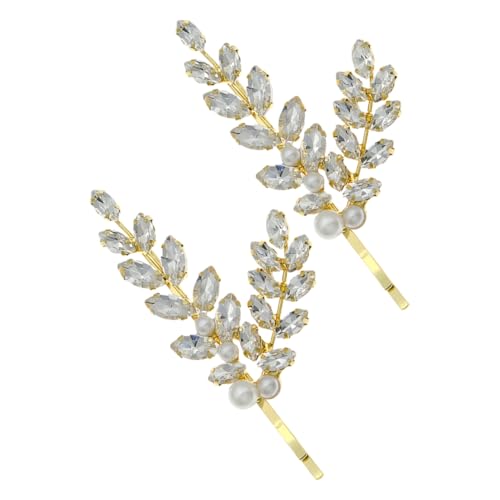 DECOMELODY 2stücke Kristall Haarnadeln Mit Weizen-design Elegante Haarschmuck Für Frauen Und Mädchen Für Hochzeiten Partys Und Täglichen Gebrauch Für Dickes Und Langes Haar von DECOMELODY