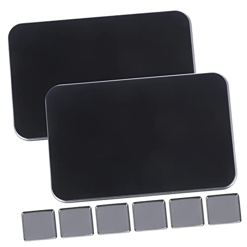 DECOMELODY 2sätze Leere Nachfüllbare Lidschatten-Palette Lidschatten Pigment Tray Halter Container Aufbewahrungsbox Kosmetik Organizer Für DIY Make-up von DECOMELODY