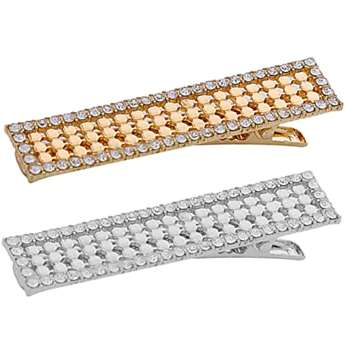 DECOMELODY 2stücke Strass Clips Haar Zubehör Damen Elegante Haar Styling Clips Mit Glitzernden Haarspangen Für Hochzeit Und Party von DECOMELODY