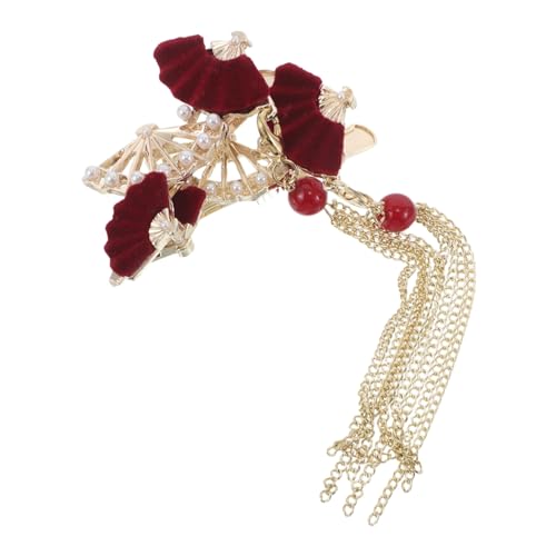 DECOMELODY 2stücke Haarschmuck Im Chinesischen Stil Haarspangen Mit Fransen Styling-clips Für Dünnes Haar Süße Haarnadeln Mit Zähnen Französische Haarspangen Zum Stylen Für Frauen von DECOMELODY