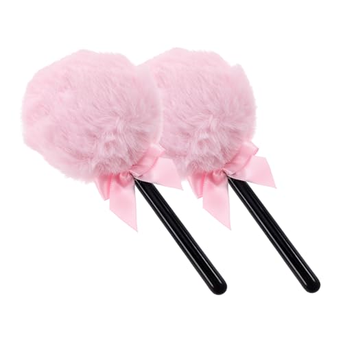 DECOMELODY 2stücke Puderquaste Fürs Gesicht Lose Make-up-quaste Lollipop-förmige Puderquaste Zum Fixieren Von Make-up Make-up-tools Für Frauen Und Mädchen von DECOMELODY