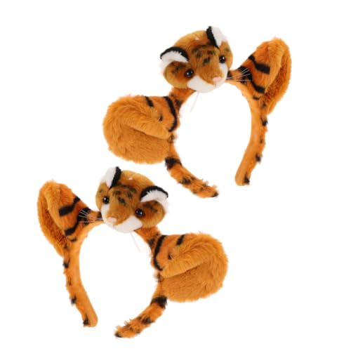 DECOMELODY 2stücke Tiger Kostüm Stirnband Mit Plüschohren Für Halloween-party Cosplay Und Tier-themen-events Niedliches Haaraccessoire Für Erwachsene DECOMELODY 2stücke Tiger Kostüm Stirnband Mit Plüschohren Für Halloween-party Cosplay Und Tier-themen-events Niedliches Haaraccessoire Für Erwachsene von DECOMELODY