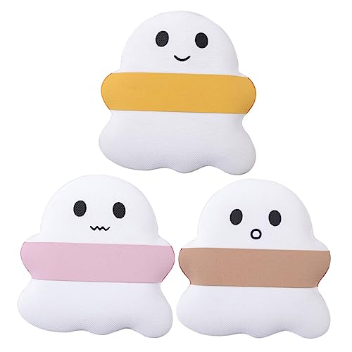 DECOMELODY 3 Stck. Teiliges Make Up Puderpuff Ghost Form Sanfter Trockener Make Up Schwamm für Gesicht Geeignet für Flüssige Foundation Concealer und Isolation Tragbar für Damen und Mädchen von DECOMELODY