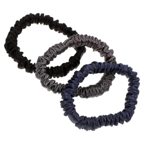 DECOMELODY 3 Stück Elastische Haarbänder Hochwertigem Material Langlebig und Rutschfest Geeignet für Frauen und Mädchen Vielseitig für Pferdeschwanz Dutt und Zopffrisuren Modisch in Schwarz von DECOMELODY