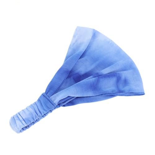 DECOMELODY 3 Stück Teiliges Baumwoll Haarband für Damen Verstellbare Kopfbedeckung in Himmelblau und Hellgrün für Sport und Alltag von DECOMELODY