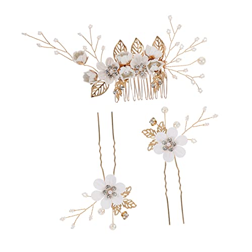 DECOMELODY 3 Stück Teiliges Braut Haarkamm Set Förmiger Haarnadeln Hochzeit Haarschmuck Perlen Brautschmuck Elegant für Damen Festliche Anlässe und Hochzeiten DECOMELODY 3 Stück Teiliges Braut Haarkamm Set Förmiger Haarnadeln Hochzeit Haarschmuck Perlen Brautschmuck Elegant für Damen Festliche Anlässe und Hochzeiten von DECOMELODY