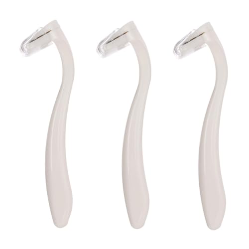 DECOMELODY 3 Stück Teiliges Damen Haarentferner Handrasierer für Körper Achseln und Bikinizone Präziser Trimmer für Sanfte Haarentfernung Tragbar und Einfach zu Bedienen von DECOMELODY