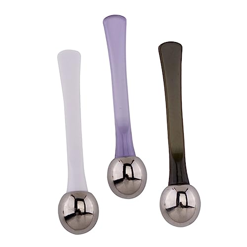 DECOMELODY 3 Stück Teiliges Gesichtsmassage Metallstäben Inklusive Augencreme löffel und Kosmetikspatel Fördert Durchblutung Augenringe für Zuhause und Kosmetiksalon Langlebig und Praktisch von DECOMELODY
