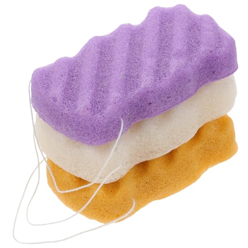 DECOMELODY 3 Stück Teiliges Gesichtsschwamm aus Hautfreundlichem Material Sanfte und Make Up Entfernung Schnell Trocknend Vielseitig für Frauen und Mädchen Geeignet für Empfindliche Haut von DECOMELODY