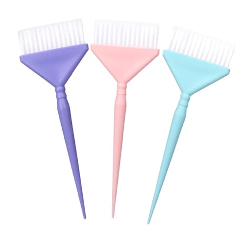 DECOMELODY 3 Stück Teiliges Haarfärbepinsel Set Klein Nylonborsten Langlebig Haarfärbeapplikator für Damen und Herren Salon und Zuhause Haarfärbezubehör von DECOMELODY