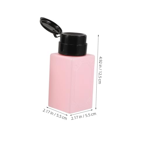 DECOMELODY 3 Stück Teiliges Leerer Flüssigspender für Nagellackentferner und Reinigungslösung Nachfüllbare Kosmetikbehälter in Weiß Blau für Nagelstudio und Make up Entferner von DECOMELODY
