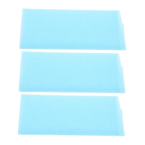 DECOMELODY 3 Stück Teiliges Nylon Badetuch Langstreifig Weiches Reißfestes Peeling Handtuch für Körperreinigung Sanfte Schaumbildung Hautschonend Geeignet für Rücken Beine Praktische von DECOMELODY