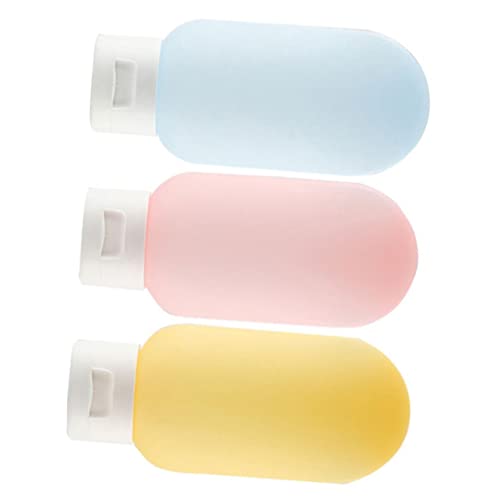 DECOMELODY 3 Stück Teiliges Reise Soft Tube Lotion Nachfüllflaschen Auslaufsichere Wiederverwendbare Flaschen für Shampoo Körperlotion Kosmetik Praktische Reise Essentials für Frauen von DECOMELODY