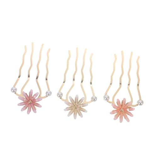 DECOMELODY 3 Stück Teiliges U-förmige Chinesische Haarstäbe Vintage Blumen-haarforken aus Langlebigem Material für Damen Traditionell Glatt zum Schnellen Hochstecken Orientalischer DECOMELODY 3 Stück Teiliges U-förmige Chinesische Haarstäbe Vintage Blumen-haarforken aus Langlebigem Material für Damen Traditionell Glatt zum Schnellen Hochstecken Orientalischer von DECOMELODY