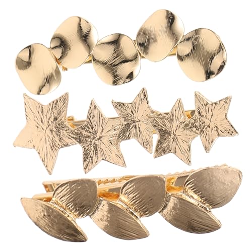 DECOMELODY 3 Stück Vintage Damen Haarspangen aus Stabilem Kompakt und Leicht Retro inspirierter Haarschmuck für Alltag Sport und Pflege Geeignet für Damen und Mädchen von DECOMELODY