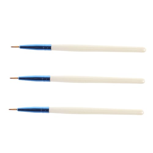 DECOMELODY Eyeliner-pinsel-set – 3-teiliges Make-up-tool Mit Ultrafeiner Präzision Für Metall Und Eyeliner von DECOMELODY