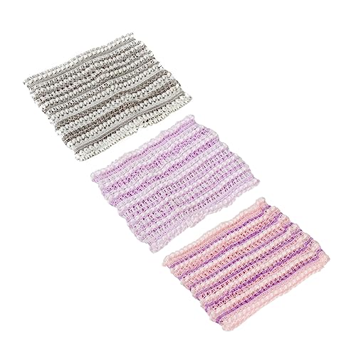 DECOMELODY 3stücke Mesh-stirnband Für Dusche Und Make-up Elastische Haarabdeckungen Für Damen Zubehör Zum Haarefesthalten Beim Waschen Oder Abschminken von DECOMELODY