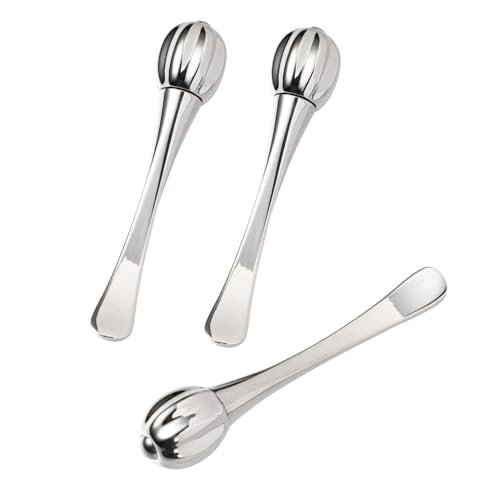 DECOMELODY 3stücke Metall Augencreme Löffel Effektive Augenmassage Sticks Zur Reduzierung Von Augenringen Und Schwellungen Für Gleichmäßige Anwendung Von Lotionen Und Masken Tragbar Und von DECOMELODY