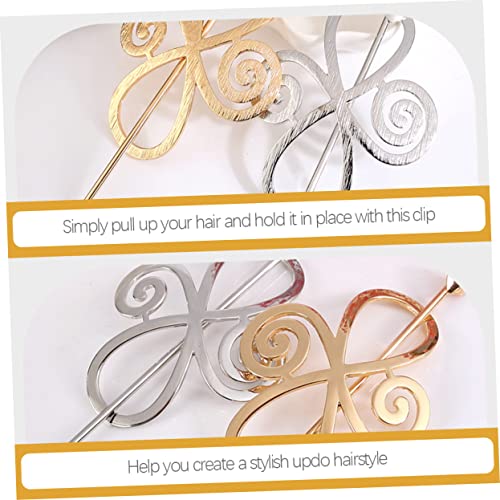 DECOMELODY 4 Sätze Koreanische Hohlstab Haarnadeln Langlebige Glatte Vergoldete Haarspangen mit Perlen Stilvolle Haarclips für Frauen Geeignet für Hochzeiten Partys Alltag und Flechtfrisuren von DECOMELODY