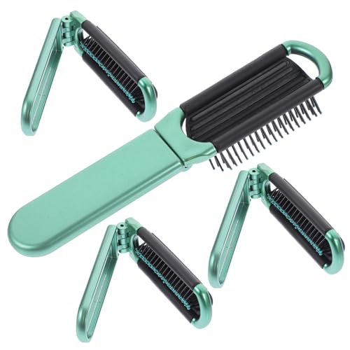 DECOMELODY 4 Stck Faltbare Haarkamm mit Spiegel Teiliges Kompakter Taschen Kamm Faltbar Leicht Robust für Herren Damen Reise Haarkamm Frisurpflege Handlich Platzsparend von DECOMELODY