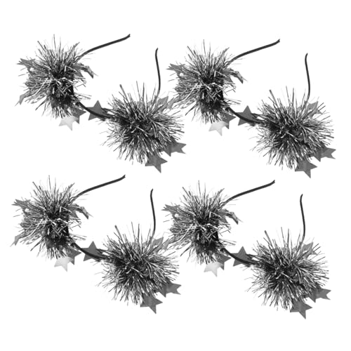 DECOMELODY 4stücke Stirnband Mit Sternen Glitzer Für Party Urlaub Geburtstag Dekoratives Haarband Für Damen Mädchen Haarschmuck Stern Streifen von DECOMELODY