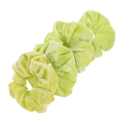 DECOMELODY 4 Stück Fluoreszierende Haargummis Große Elastische Scrunchies für Damen und Mädchen Weiche Schonende Ponytail Halter und Modischer Haarschmuck für Alltag Party und Vielseitigen von DECOMELODY