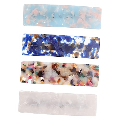 DECOMELODY 4 Stück Große Haarklammern Acetat Haarspangen mit Federmechanismus Dekorative Langlebige Haarclips für Damen Geeignet für Hochzeit Party Dickes und Dünnes Haar von DECOMELODY