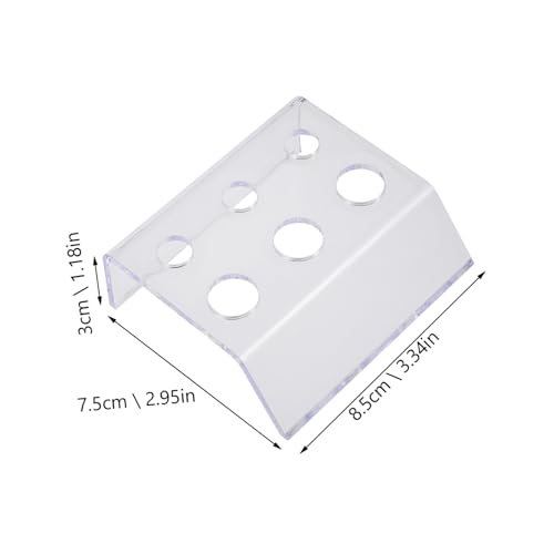 DECOMELODY 4 Stück Teiliges Acryl Pigmentbecher Halter Tattoos Farbrack Organizer Vielseitiger Tattoo Farbe Halter für Verschiedene Spillfest und Dekorativ für Studio und Zuhause von DECOMELODY