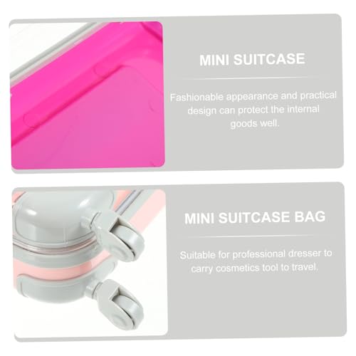 DECOMELODY 4 Stück Teiliges Kleines Tragbares Wimpern aufbewahrungsset Kosmetischer Reise Schminkkoffer aus Robustem Leichtes Make up Organizer case für Frauen und Mädchen von DECOMELODY