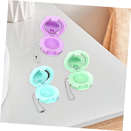 DECOMELODY 4 Stück Teiliges Lippenstift und Lidschatten Etui Leere Kosmetikbehälter mit Rosen Design Kompakt und Leicht Wiederbefüllbare Aufbewahrung für Damen für Reisen und Alltag von DECOMELODY