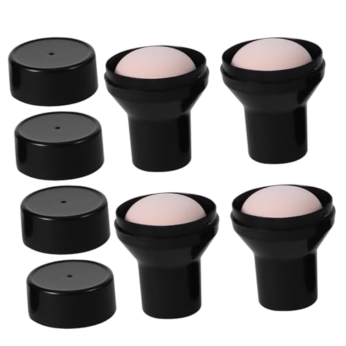 DECOMELODY 4 Stück Teiliges Make Up Puderquaste Pilzform Waschbar Wiederverwendbar Tragbar Makeup Puff für Gleichmäßiges Auftragen und Zarte Haut für Damen und Mädchen von DECOMELODY