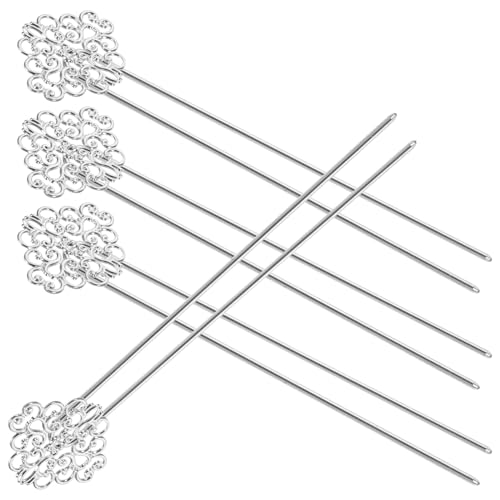 DECOMELODY 4 Stück Vintage Haarnadeln Kupfer Haarklammern U förmige Haargabeln für Frauen Mädchen Haarstyling Hochzeit Party Haarschmuck Zubehör Elegant und Leicht von DECOMELODY