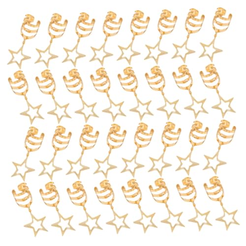 DECOMELODY 40 Stück Dreadlock Schmuck für Zöpfe Metall Haarringe Hohlstern Anhänger Clips Accessoires für und Mädchen Gold DECOMELODY 40 Stück Dreadlock Schmuck für Zöpfe Metall Haarringe Hohlstern Anhänger Clips Accessoires für und Mädchen Gold von DECOMELODY
