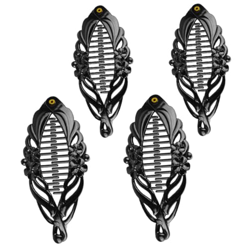 DECOMELODY 4 Stück Haarclips Resin Haarspange mit Blumenmuster Haarklammern für Mädchen Haarschmuck für Besondere Anlässe Eleganter Kopfschmuck für von DECOMELODY