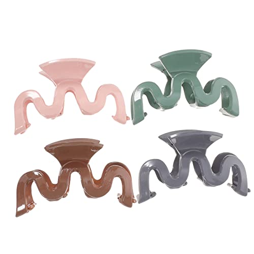 DECOMELODY 4stücke Klaue Clips Haarklammern Für Damen Gewellte Haarstyling-clips Für Dünnes Und Dickes Haar Zum Tragen Bei Partys Geburtstagen Und Alltag von DECOMELODY