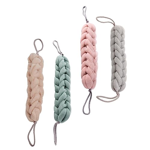 DECOMELODY 4stücke Peeling-badetücher Für Körperpflege Exfolierende Rückenschrubber Mit Schaumiger Textur Für Sanfte Hautreinigung Und Massage Vielseitig Einsetzbar Für Dusche Und Bad von DECOMELODY
